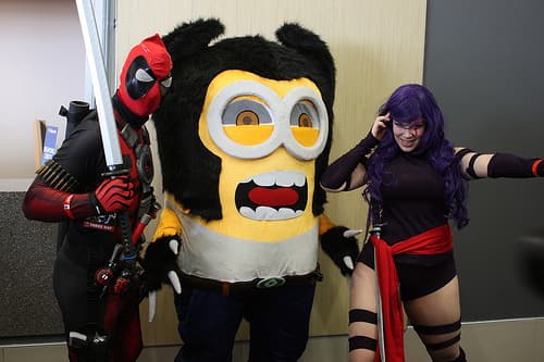 Ottawa Comiccon 2014: Deadpool, Wolverine Minion and Psylocke