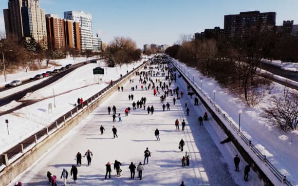 Skating on the Rideau Canal. Photo by Glen Gower.