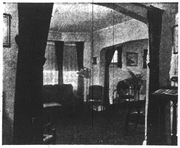 A view of the family reception room in the original funeral home