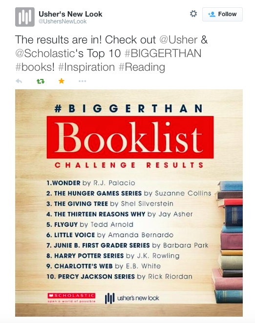 #BIGGERTHAN Book List
