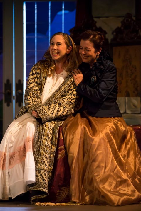 The Capital Critics Circle awarded its Best Actress Award to Lana Sugarman (shown here with Catherine Bruce in the 2016 Classic Theatre Festival production of Arms and the Man). Photo: Jean-Denis Labelle