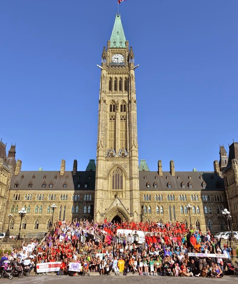 Run 4 a Cause participants gather on Parliament Hill.