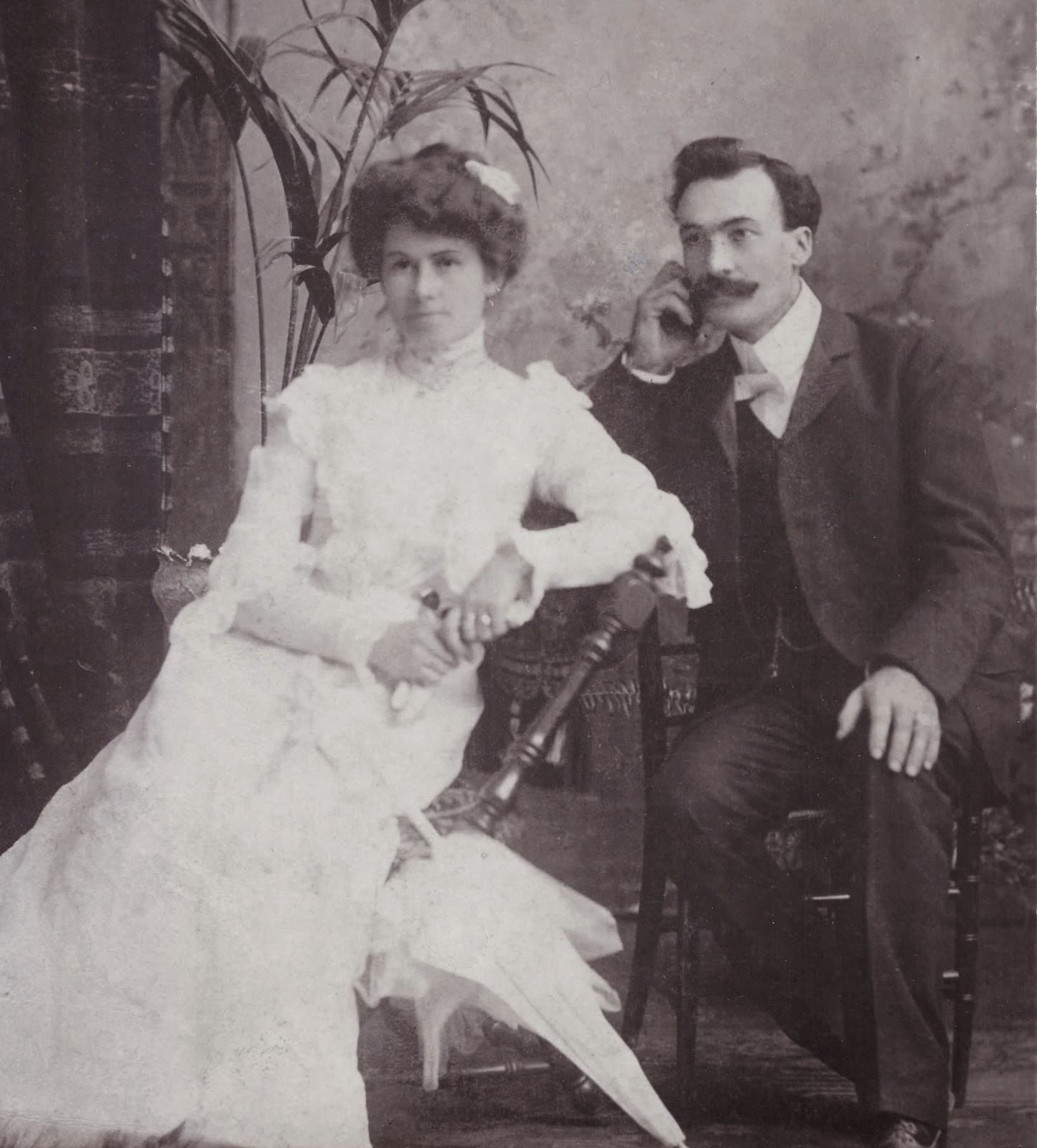 Photo of Mary and William Larkin, the builders and first occupants of the future Whispers pub. William Larkin was also responsible for the construction of several brick homes in the Westboro area as well, according to his grandchildren.