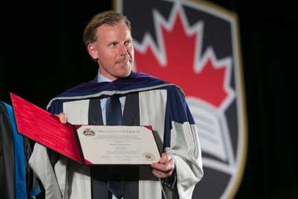 Daniel Alfredsson at Carleton University