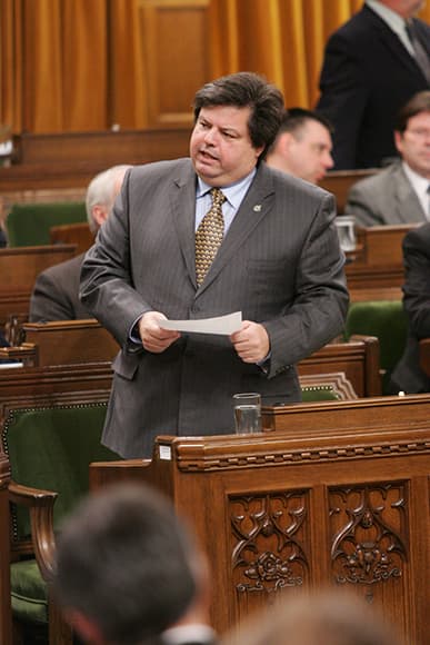 Mauril Belanger in the House of Commons. Source: http://www.mauril.ca/