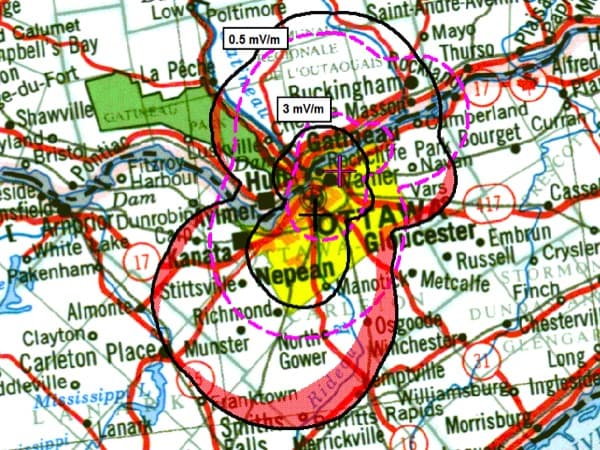 DAWG’s current coverage in purple, projected coverage in black (CRTC)