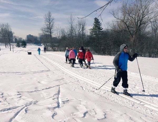 The Sir John A. Macdonald pathway during a pilot project that saw a trail groomed for two weeks. (Via Dovercourt Recreation Association)