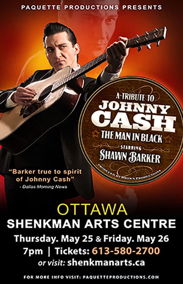 A Tribute to Johnny Cash: The Man in Black Starring Shawn Barker